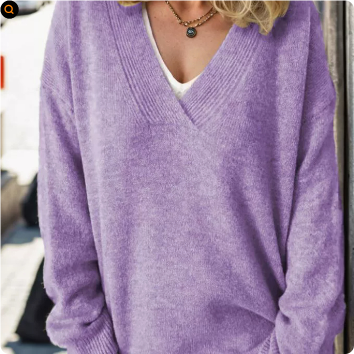 Monika | Pullover in Cashmere con Scollatura a V