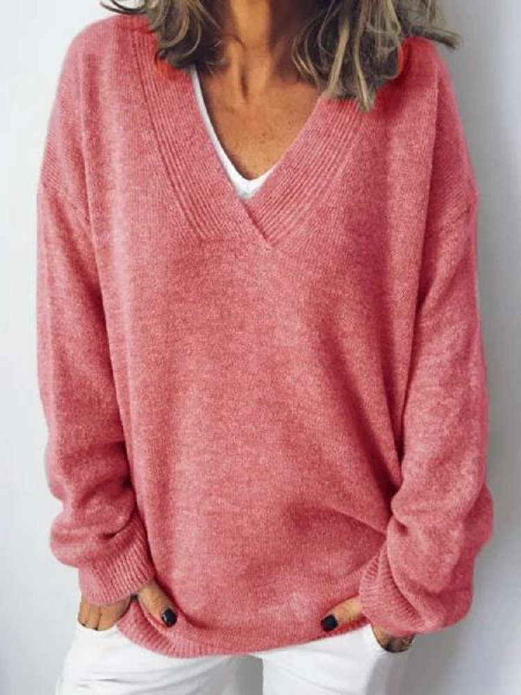 Monika | Pullover in Cashmere con Scollatura a V