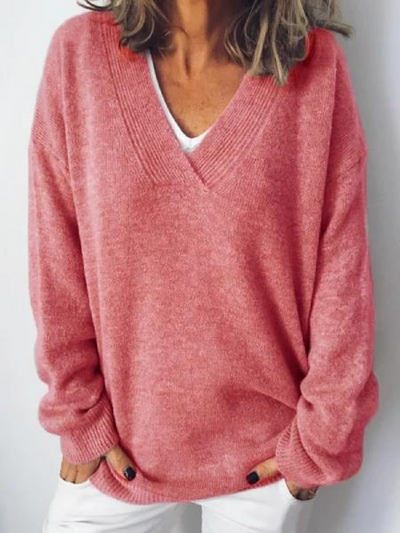 Monika | Pullover in Cashmere con Scollatura a V