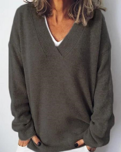 Monika | Pullover in Cashmere con Scollatura a V