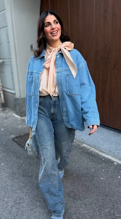 Martina | Jeans a diamante
