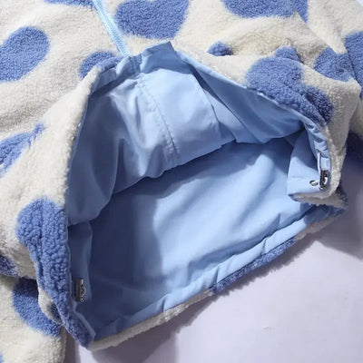 Katharina | Giacca Reversibile Morbida a Cuori