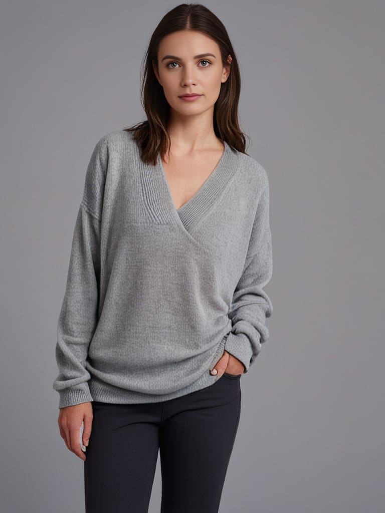 Monika | Pullover in Cashmere con Scollatura a V