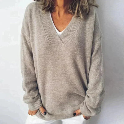 Monika | Pullover in Cashmere con Scollatura a V